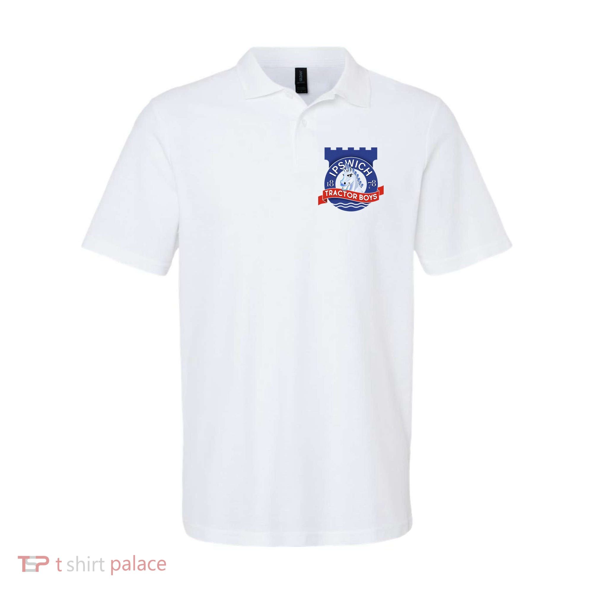 Ipswich Town Fan Tractor Suffolk Punch Badge Polo