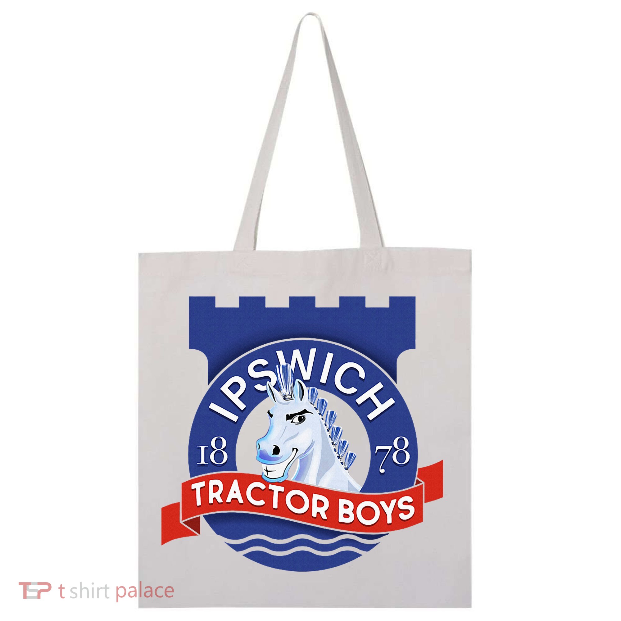Ipswich Town Fan Tractor Suffolk Punch Badge Tote Bag