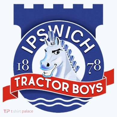 Ipswich Town Fan Tractor Suffolk Punch Badge Tote Bag