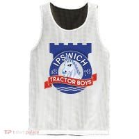 Ipswich Town Fan Tractor Suffolk Punch Badge Mesh Reversible Basketball Jersey Tank thumb 0