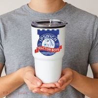 Ipswich Town Fan Tractor Suffolk Punch Badge Tumbler thumb 2