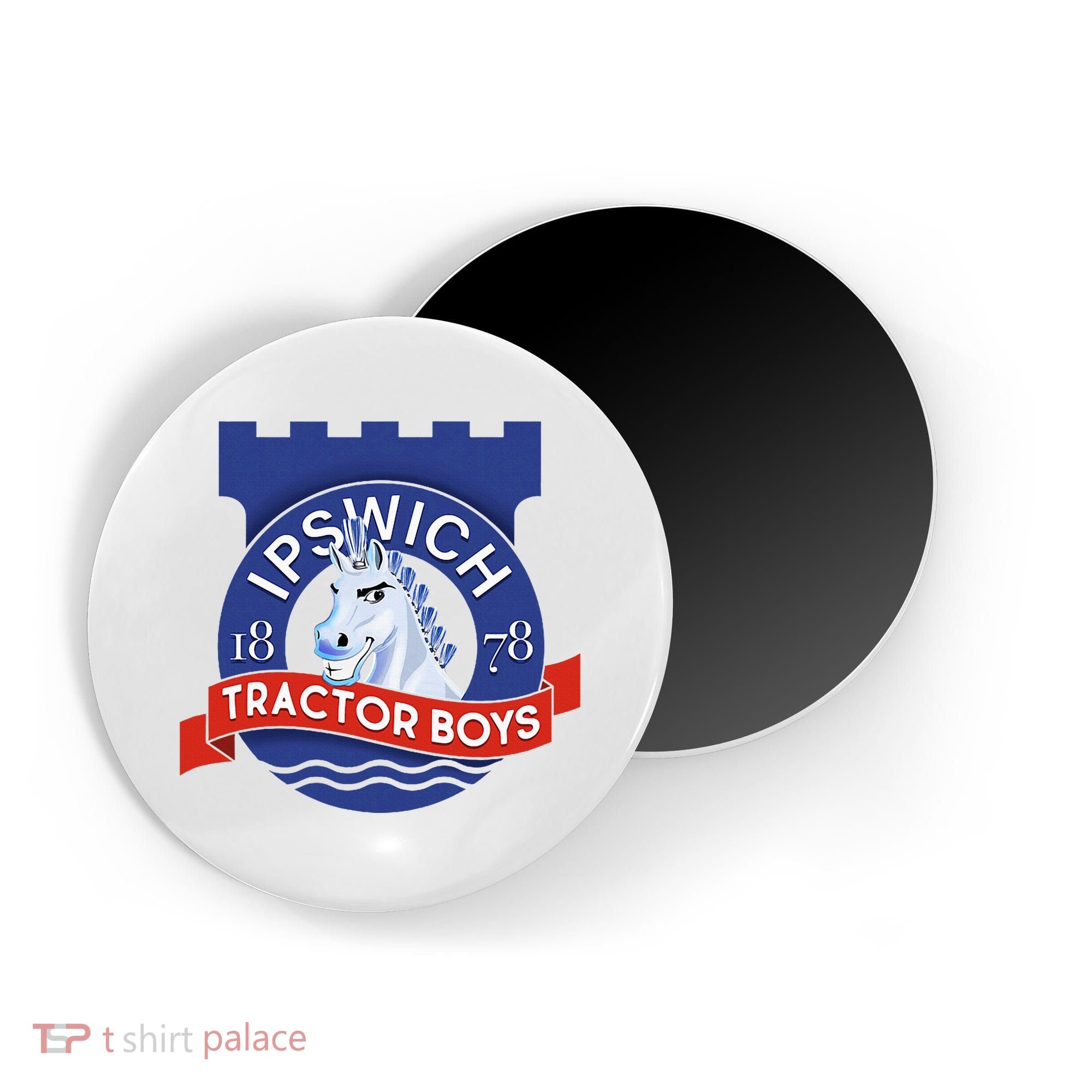 Ipswich Town Fan Tractor Suffolk Punch Badge Magnet
