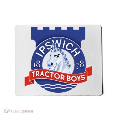 Ipswich Town Fan Tractor Suffolk Punch Badge Mousepad