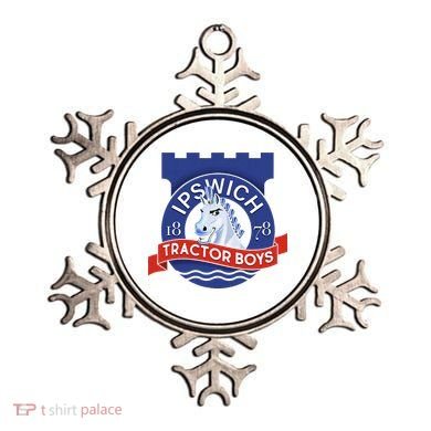 Ipswich Town Fan Tractor Suffolk Punch Badge Ornament