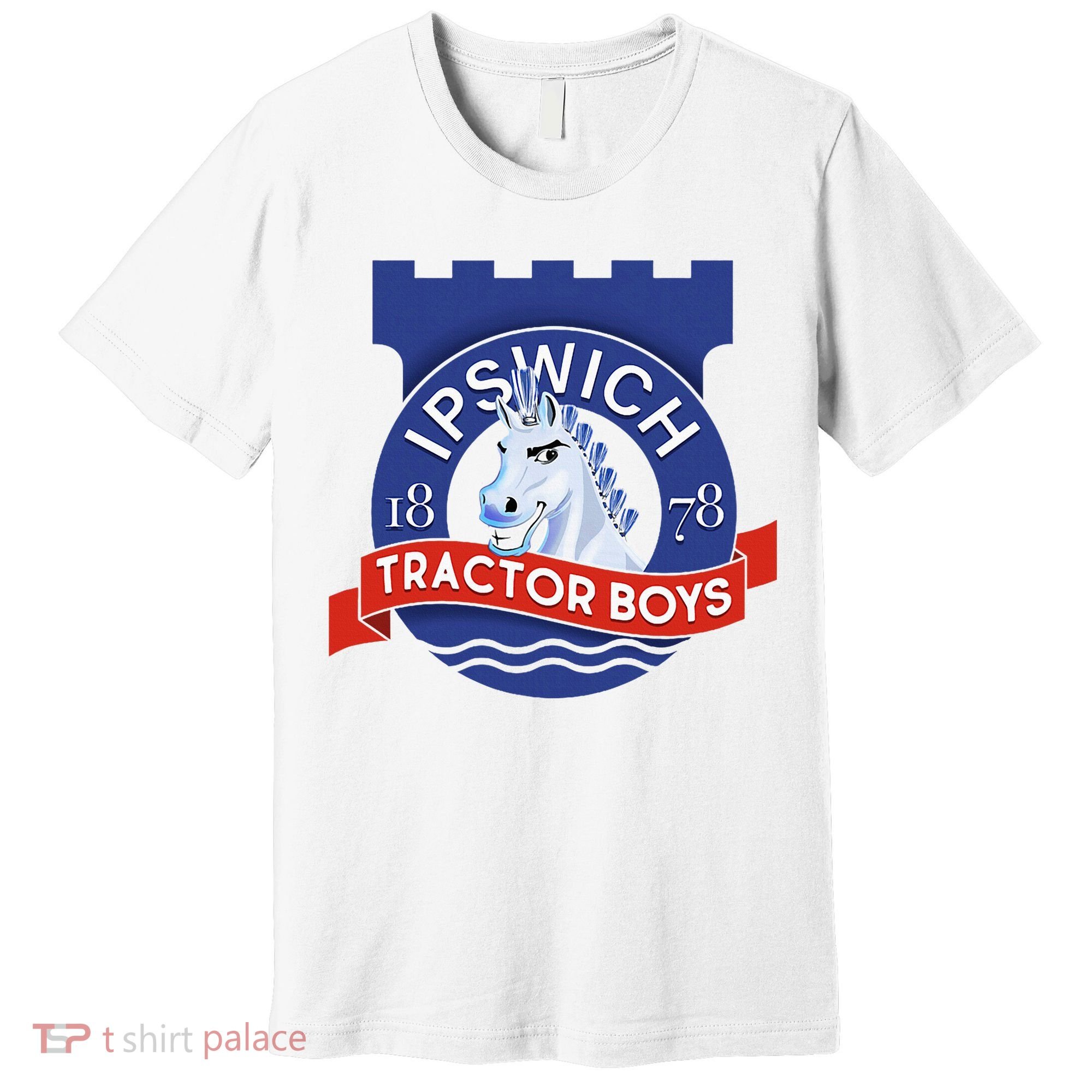 Ipswich Town Fan Tractor Suffolk Punch Badge Premium T-Shirt