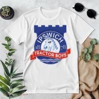 Ipswich Town Fan Tractor Suffolk Punch Badge Premium T-Shirt thumb 2