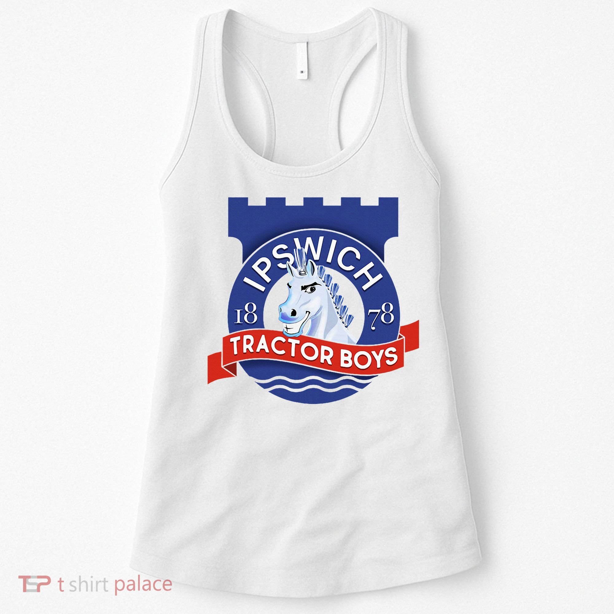 Ipswich Town Fan Tractor Suffolk Punch Badge Women's Tank Top