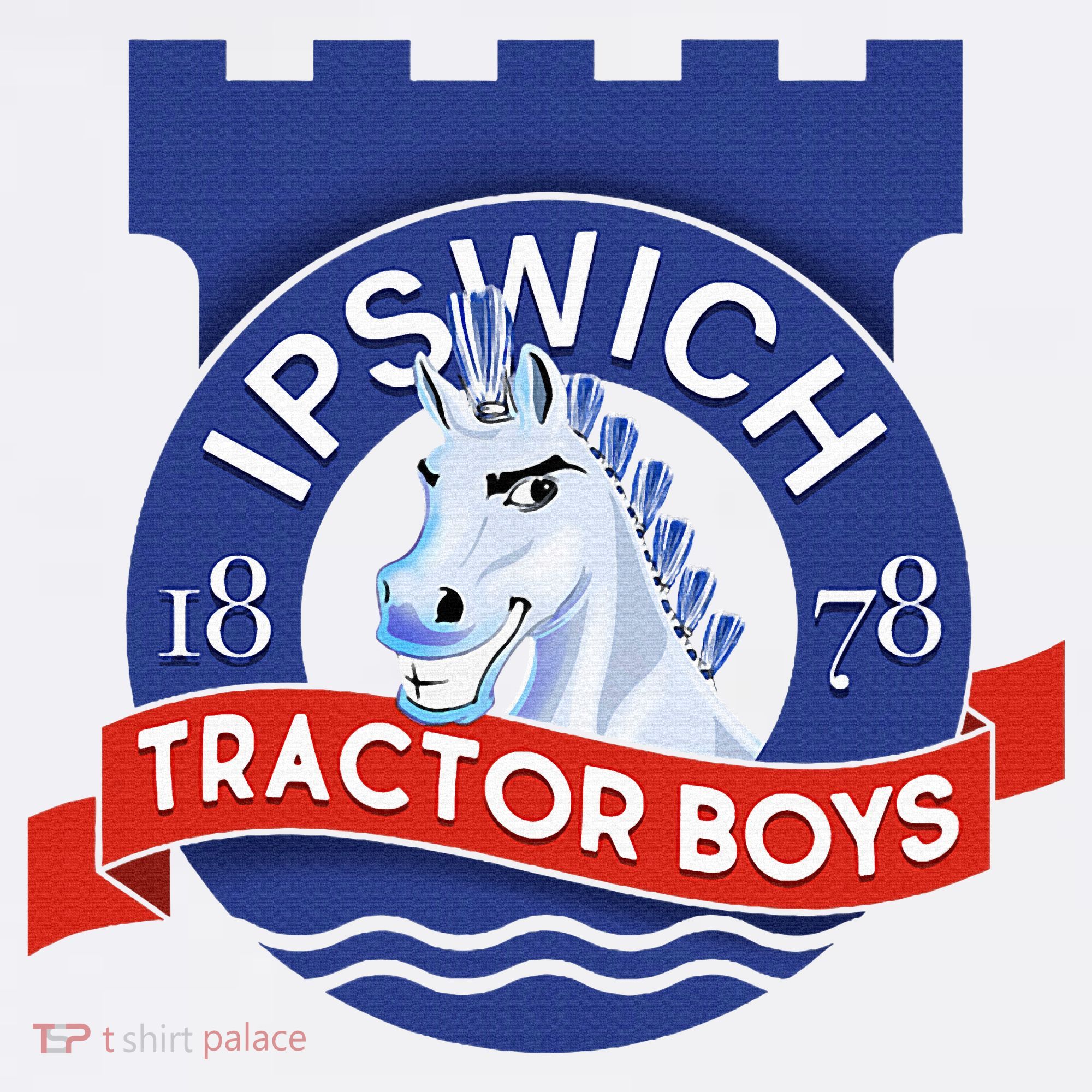 Ipswich Town Fan Tractor Suffolk Punch Badge Women's Tank Top