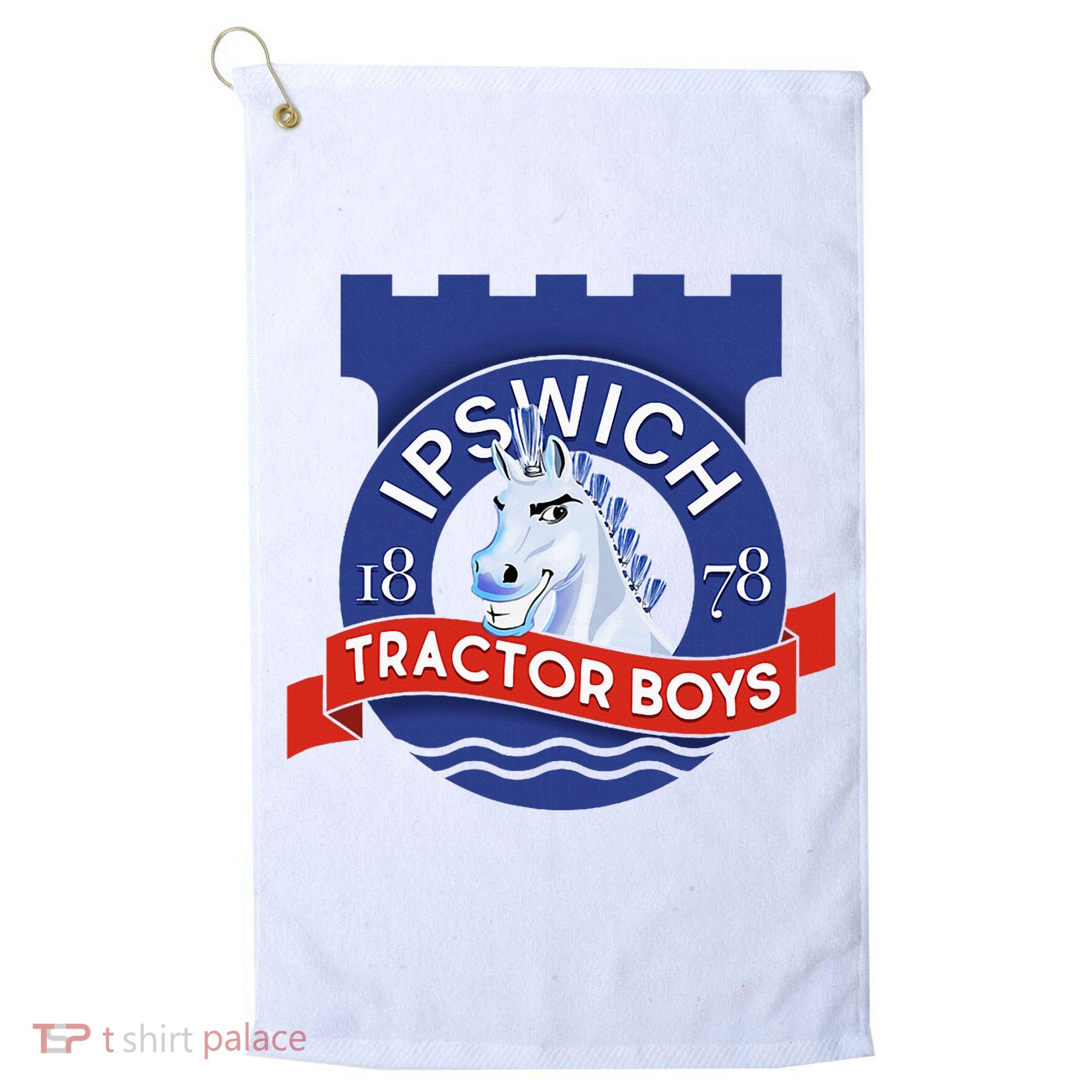 Ipswich Town Fan Tractor Suffolk Punch Badge Golf Towel