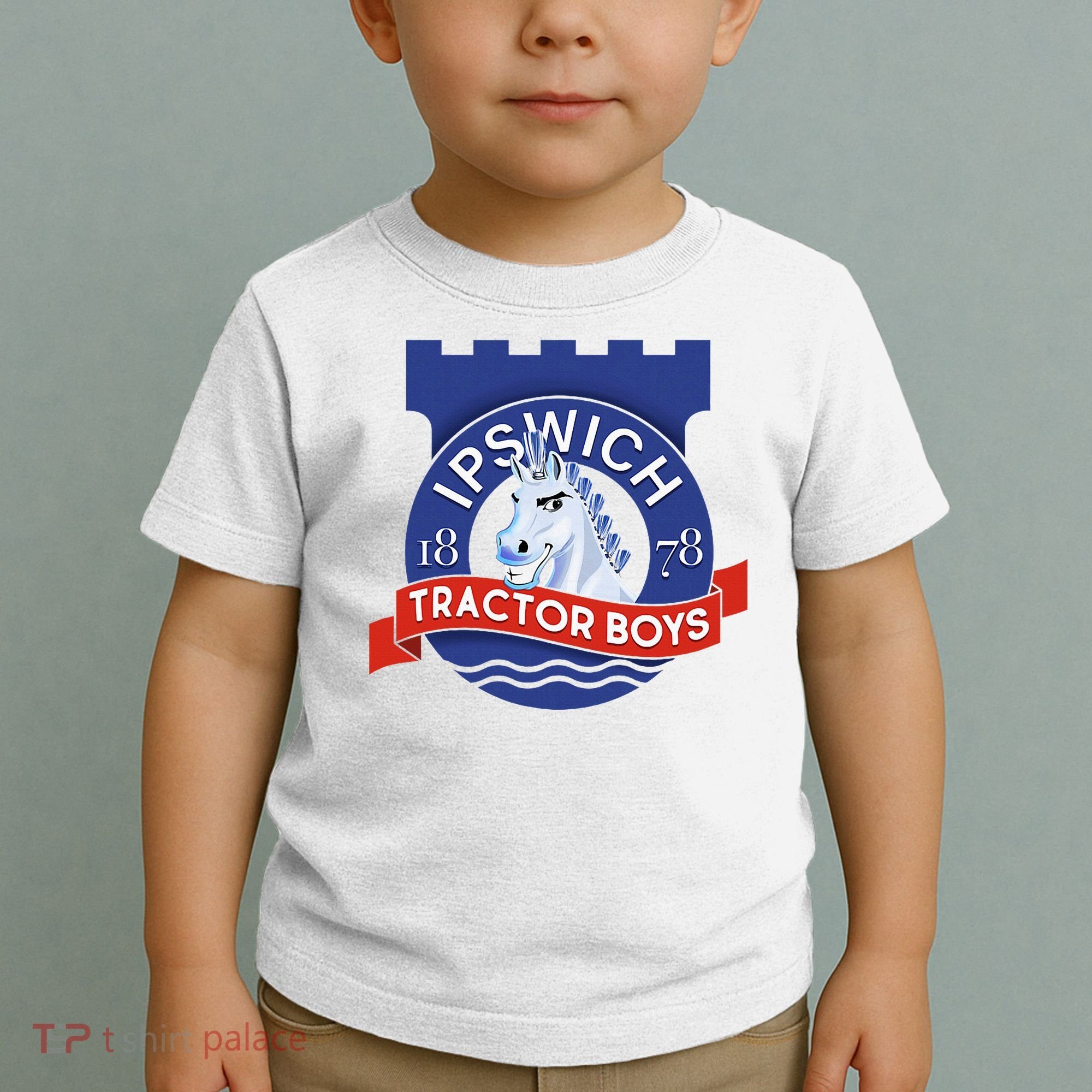 Ipswich Town Fan Tractor Suffolk Punch Badge Toddler T-Shirt