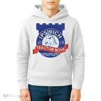 Ipswich Town Fan Tractor Suffolk Punch Badge Kids Hoodie thumb 4
