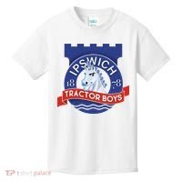 Ipswich Town Fan Tractor Suffolk Punch Badge Kids T-Shirt thumb 0