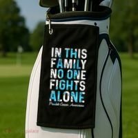 In This Family No One Fight Alone Prostate Cancer Awareness Golf Towel thumb 2