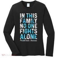 In This Family No One Fight Alone Prostate Cancer Awareness Women's Long Sleeve Shirt thumb 0