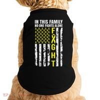 In This Family No One Fight Alone Sarcoma Awareness Doggie Tank thumb 0