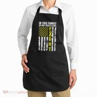 In This Family No One Fight Alone Sarcoma Awareness Apron thumb 2