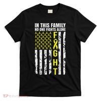 In This Family No One Fight Alone Sarcoma Awareness T-Shirt thumb 0