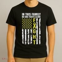 In This Family No One Fight Alone Sarcoma Awareness T-Shirt thumb 3
