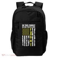 In This Family No One Fight Alone Sarcoma Awareness Backpack thumb 0