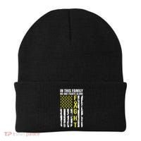 In This Family No One Fight Alone Sarcoma Awareness Beanie thumb 0