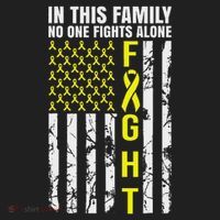 In This Family No One Fight Alone Sarcoma Awareness Beanie thumb 2