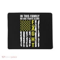 In This Family No One Fight Alone Sarcoma Awareness Mousepad thumb 0
