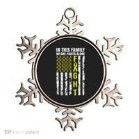 In This Family No One Fight Alone Sarcoma Awareness Ornament thumb 0