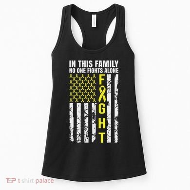 In This Family No One Fight Alone Sarcoma Awareness Women's Tank Top