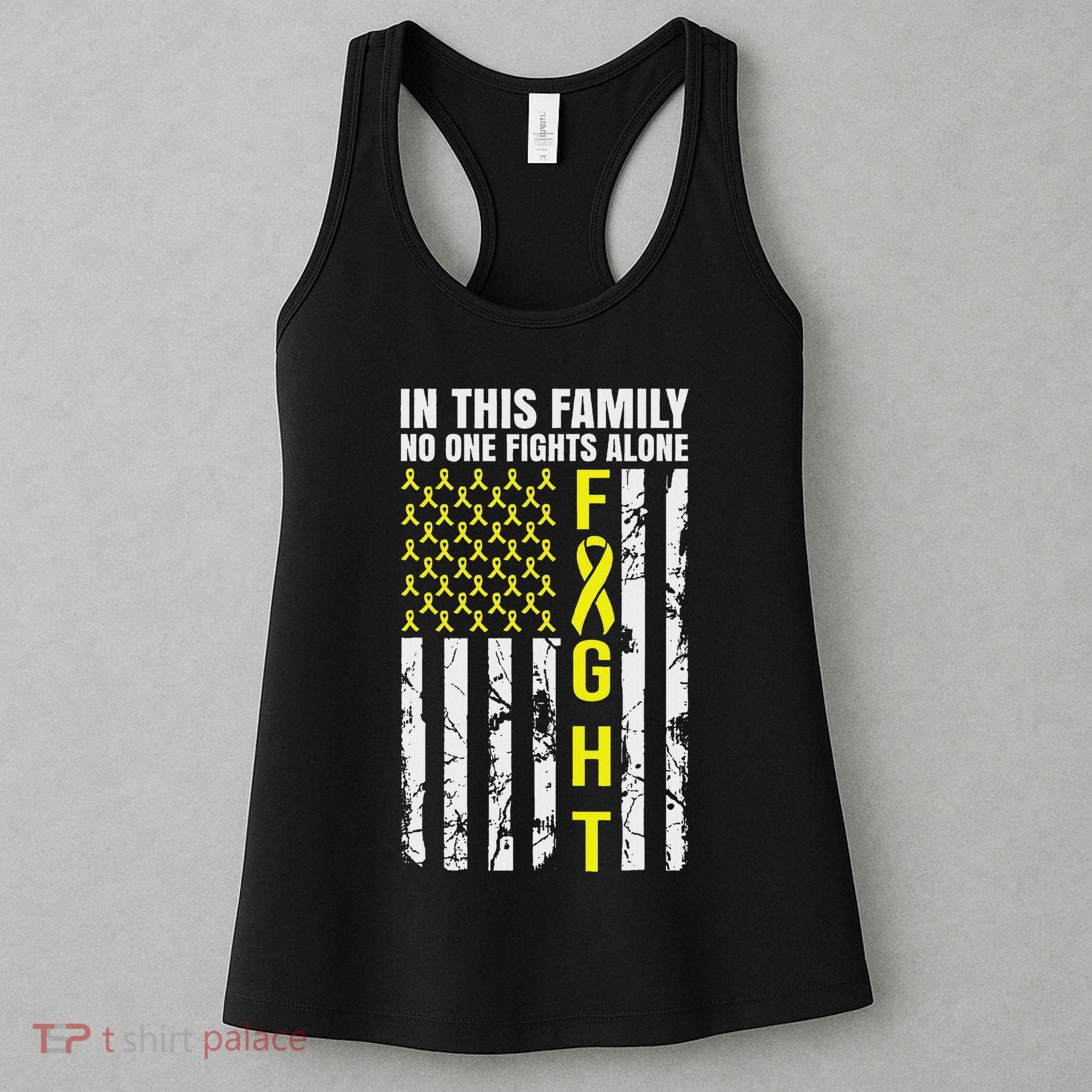 In This Family No One Fight Alone Sarcoma Awareness Women's Tank Top