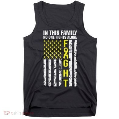 In This Family No One Fight Alone Sarcoma Awareness Tank Top