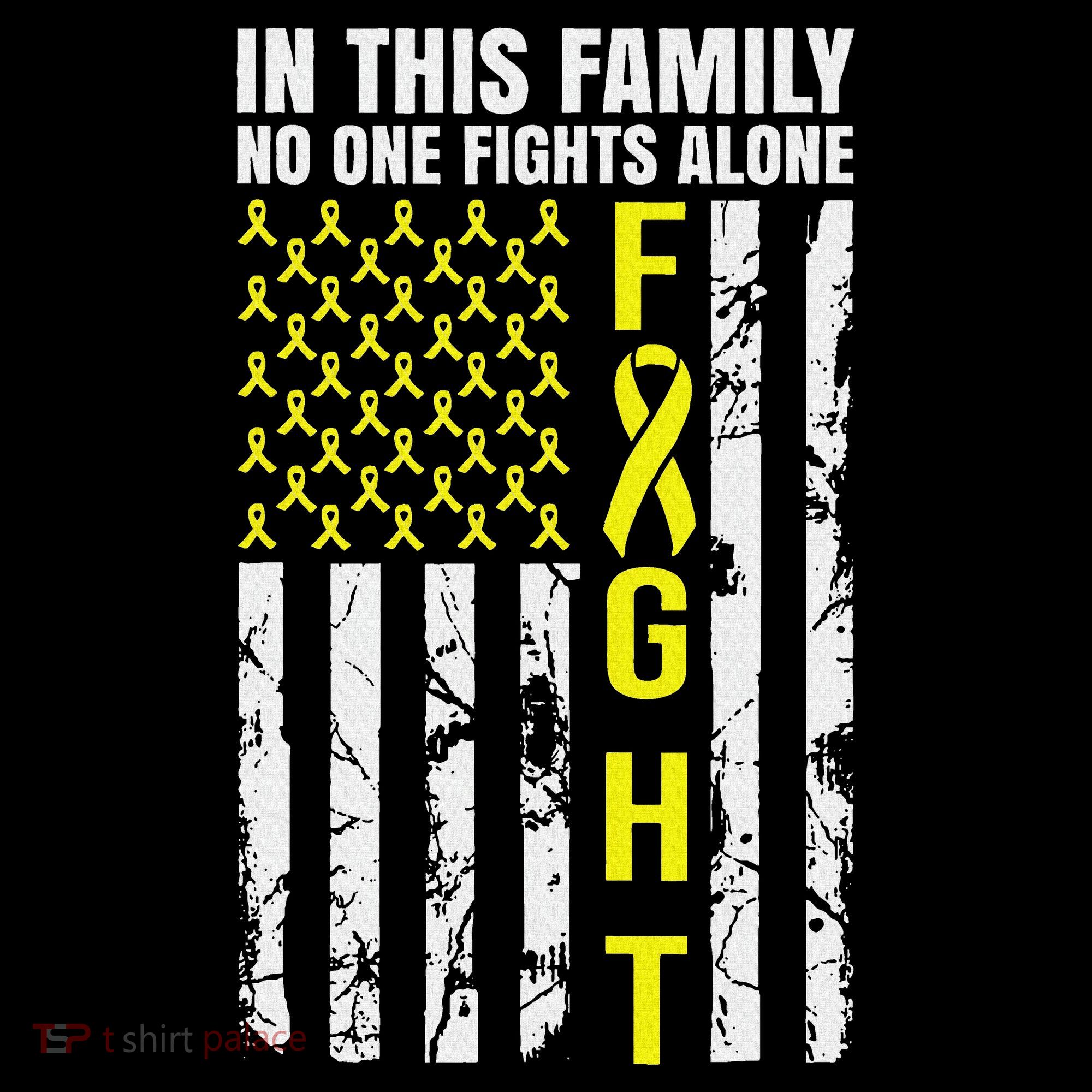 In This Family No One Fight Alone Sarcoma Awareness Tank Top