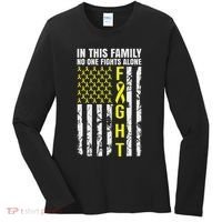 In This Family No One Fight Alone Sarcoma Awareness Women's Long Sleeve Shirt thumb 0