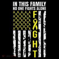 In This Family No One Fight Alone Sarcoma Awareness Women's T-Shirt thumb 6