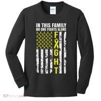 In This Family No One Fight Alone Sarcoma Awareness Kids Long Sleeve Shirt thumb 0