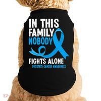 In This Family Nobody Fights Alone Prostate Cancer Awareness Doggie Tank thumb 0