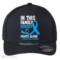 In This Family Nobody Fights Alone Prostate Cancer Awareness Flexfit Unipanel Trucker Cap thumb 0