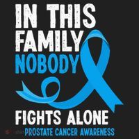 In This Family Nobody Fights Alone Prostate Cancer Awareness Beanie thumb 2