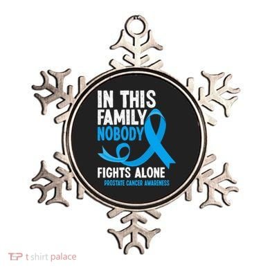 In This Family Nobody Fights Alone Prostate Cancer Awareness Ornament