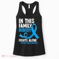 In This Family Nobody Fights Alone Prostate Cancer Awareness Women's Tank Top thumb 0