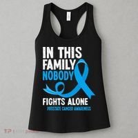 In This Family Nobody Fights Alone Prostate Cancer Awareness Women's Tank Top thumb 3