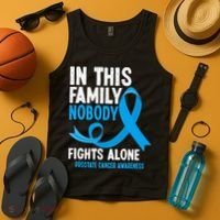 In This Family Nobody Fights Alone Prostate Cancer Awareness Tank Top thumb 4