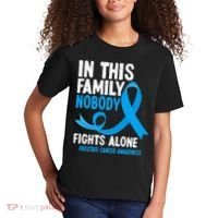 In This Family Nobody Fights Alone Prostate Cancer Awareness Kids T-Shirt thumb 2