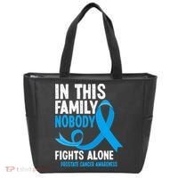 In This Family Nobody Fights Alone Prostate Cancer Awareness Tote Bag thumb 0