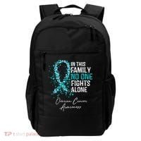 In This Family No One Fights Alone Ovarian Cancer Backpack thumb 0