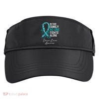 In This Family No One Fights Alone Ovarian Cancer Adult Drive Performance Visor thumb 0