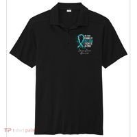 In This Family No One Fights Alone Ovarian Cancer Sport-Tek Posi-UV Pro Polo thumb 0