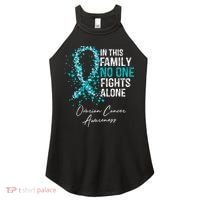 In This Family No One Fights Alone Ovarian Cancer Women's Perfect Tri Rocker Tank thumb 0