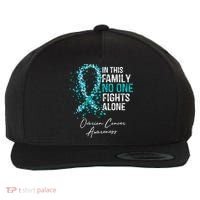 In This Family No One Fights Alone Ovarian Cancer Wool Snapback Cap thumb 0