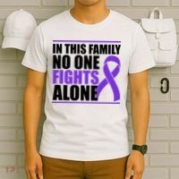 In This Family No One Fights Alone Pancreatic Cancer T-Shirt thumb 6