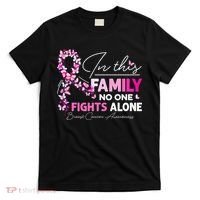 In This Family No One Fight Alone Breast Cancer Awareness T-Shirt thumb 0